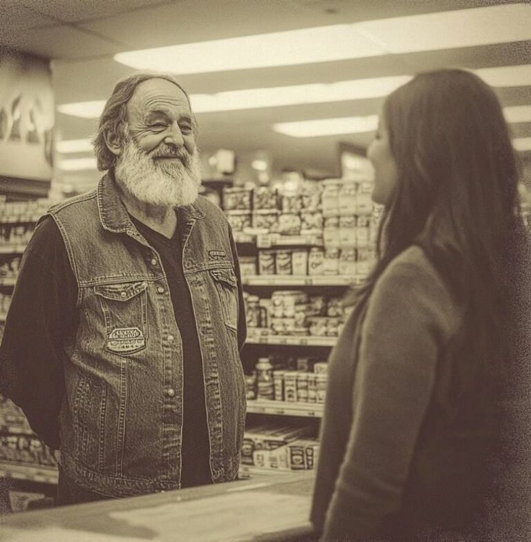 I Ridiculed the Elderly Biker—Until He Revealed a Photo of My Mother