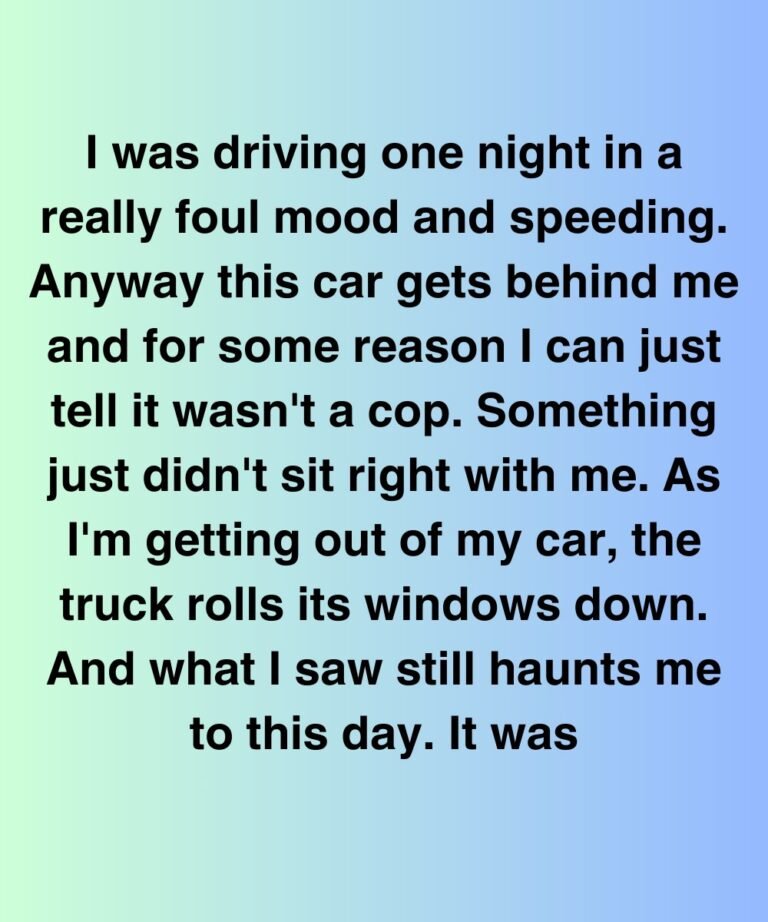 The Man In That Truck Knew My Name—But I Swear I’d Never Met Him