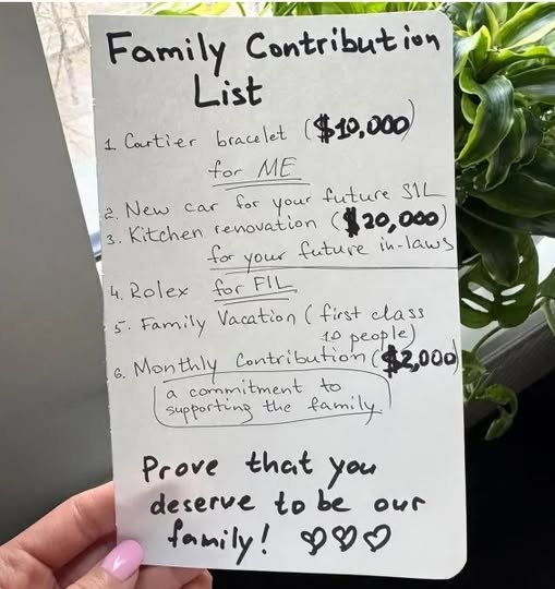 My Future MIL Gave Me a List of Gifts I ‘Owed’ to Be Accepted—So I Gave Her a Lesson She’ll Never Forget