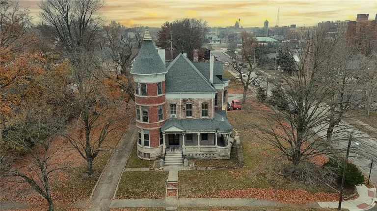 Priced at $335,900, the Ullrich Mansion at 314 W Decatur Street in Decatur, Illinois