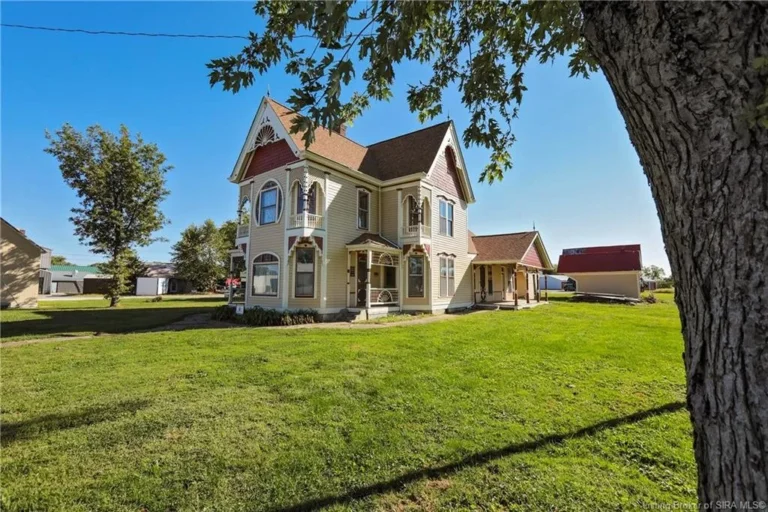 Offered at $300,000, the historic residence at 140 South Sycamore Street in Campbellsburg, Indiana,