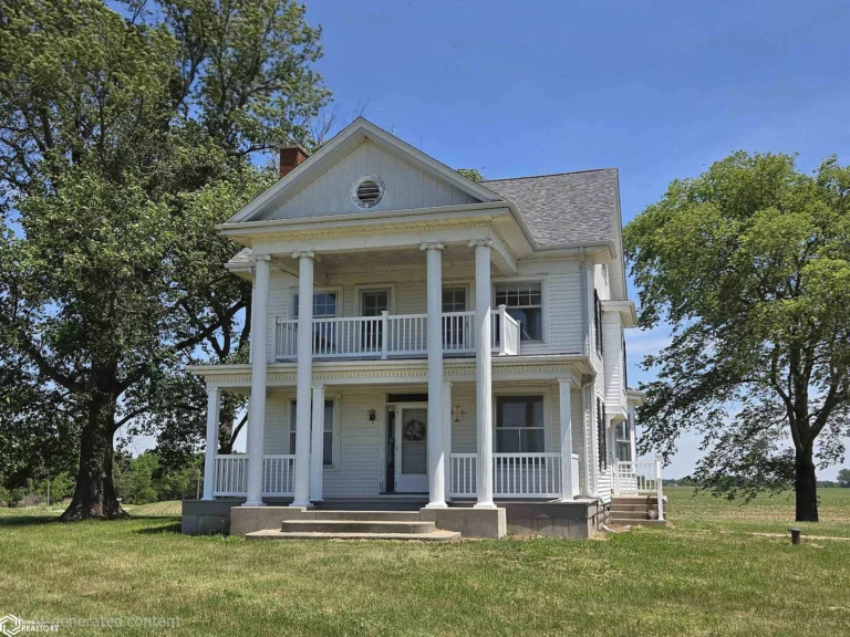 A Grand Country Home Full of History and Untapped Potential in Biggsville, Illinois – $125,000