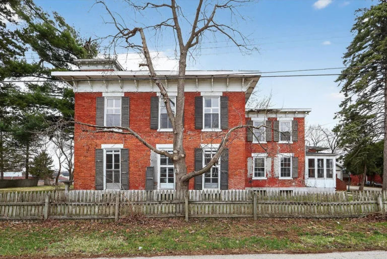 Historic 1853 Italianate Home in Belvidere Offers Timeless Character and Endless Restoration Potential – $199,000