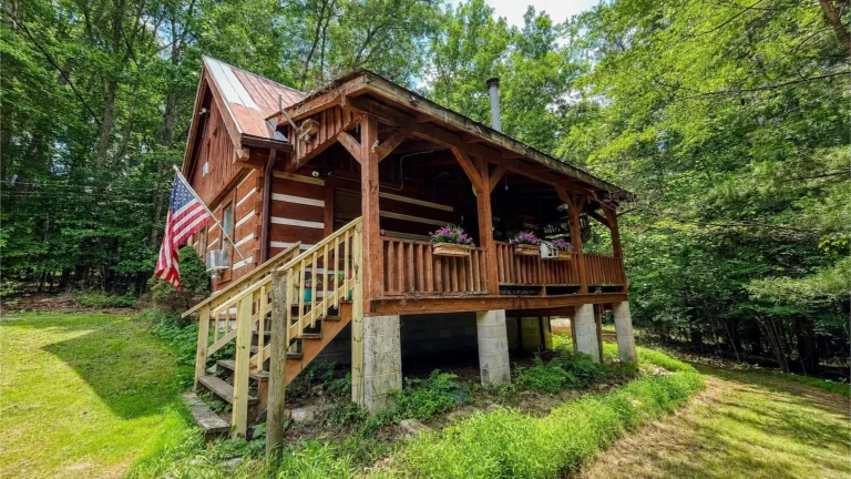Rustic Log Cabin on Nearly 3 Acres Offers a Mountain Retreat Ready for Restoration – $81,000